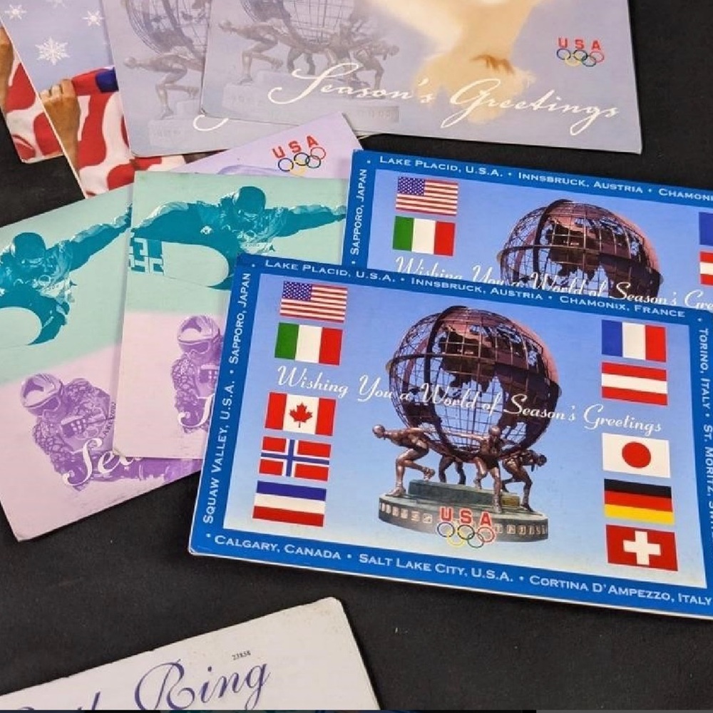 Olympics Holiday Cards Tin Set Limited Edition 2006 Italy Sports Collector